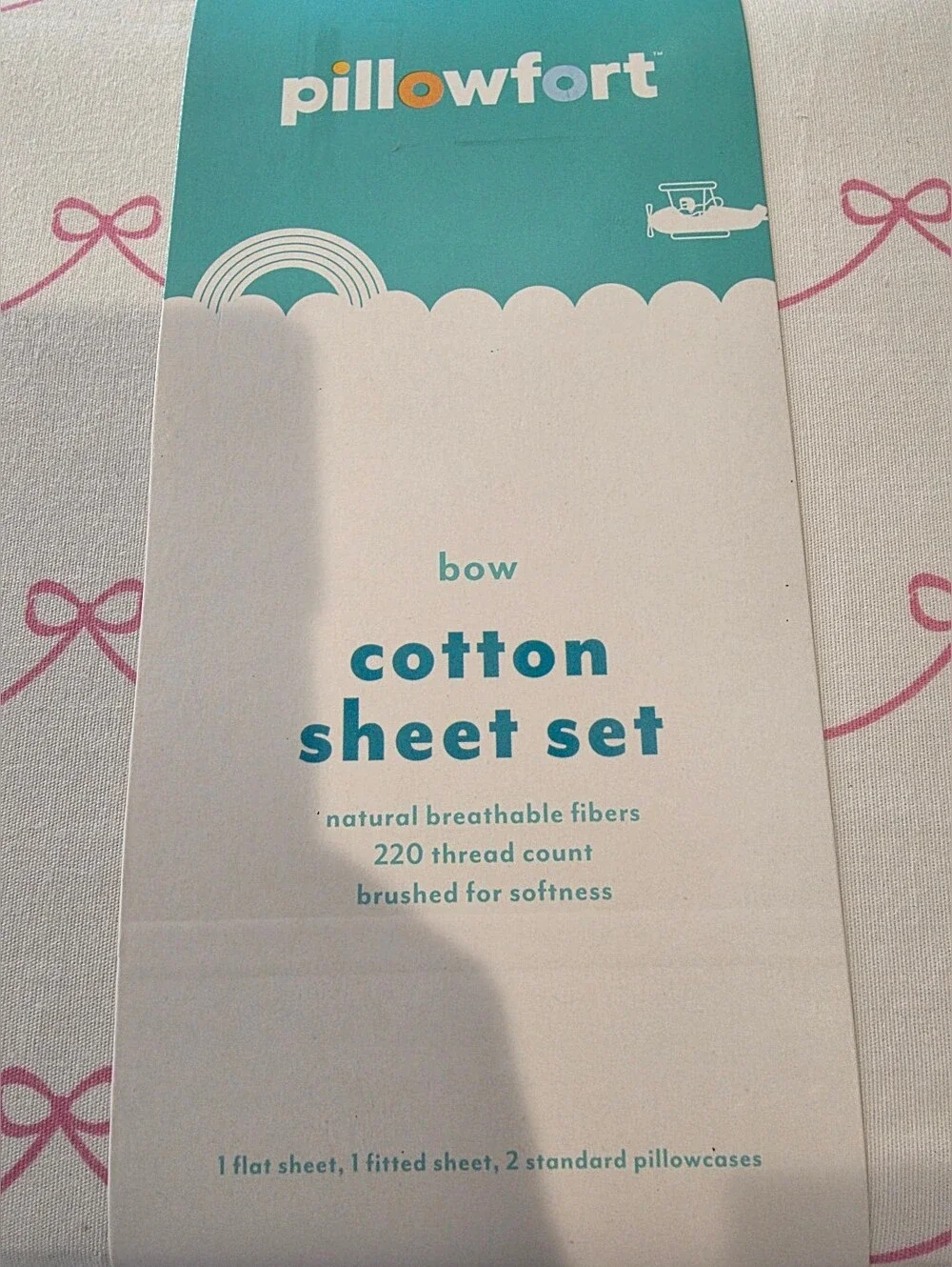 Full Pretty Bow Kids' Cotton Sheet Set - Pillowfort